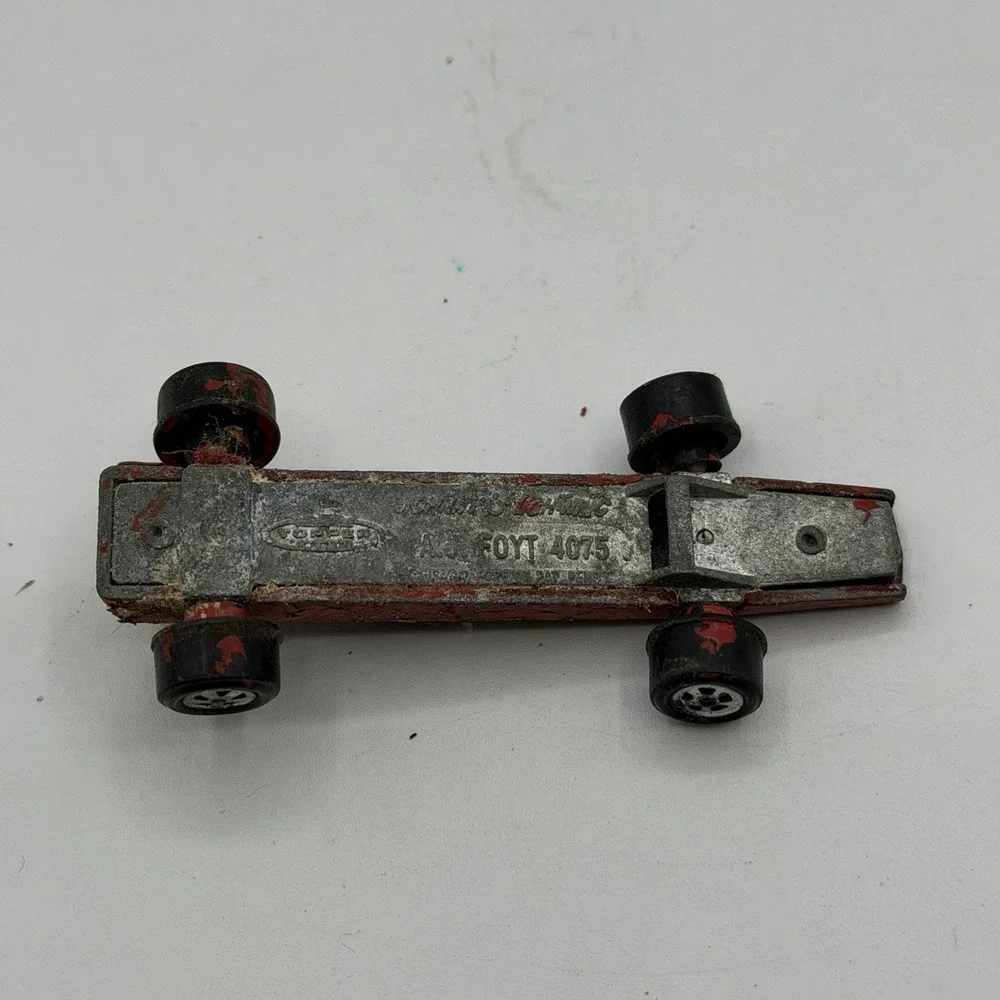 Vintage Topper Johnny Lightning AJ Foyt‎ 4075 Diecast Car Repainted Red